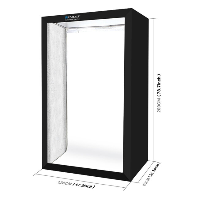 PULUZ-caja de luz para estudio fotográfico, carpa de mesa plegable de 200cm, 6 barras de tira de luz, 240W, 5500K
