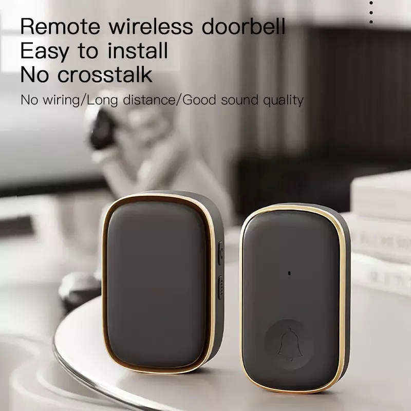 2024 New Wireless Doorbell Home Welcome Door Bell 150M Long Wireless Distance 38 Songs Home Welcome Chimes ringtone Colorful