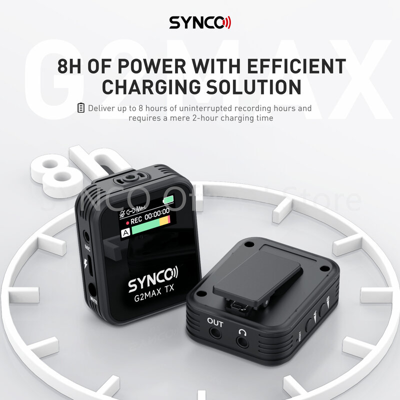 Synco g2 max drahtlose Mikrofone für Video 200m Übertragung Echtzeit-Digital überwachung Audio-Mikrofon für PC-Video-Smartphone