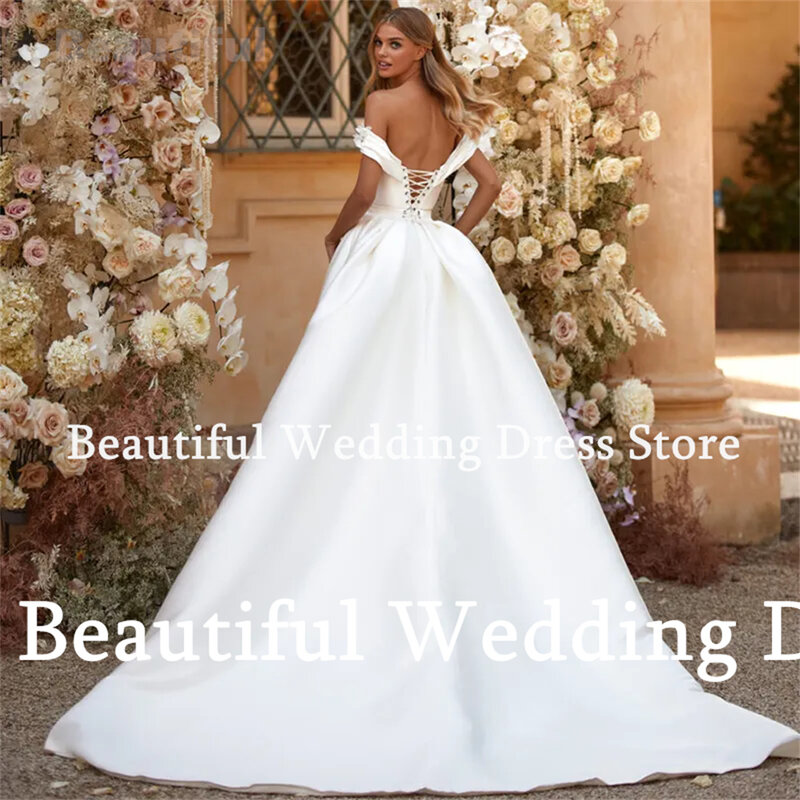 Gaun pernikahan putih baru untuk wanita, gaun malam kereta api bisa dilepas, gaun pesta pernikahan putri duyung motif bunga kesayangan