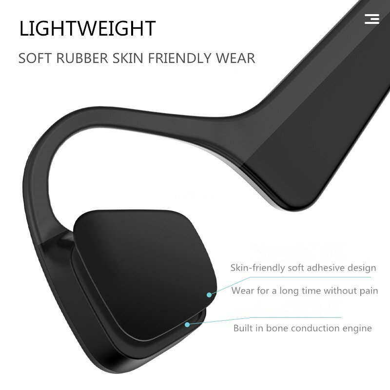 Xiaomi Mijia Bone Conduction Sport Headphone, fone de ouvido sem fio, fone de ouvido compatível com Bluetooth, mãos livres TWS com microfone para correr