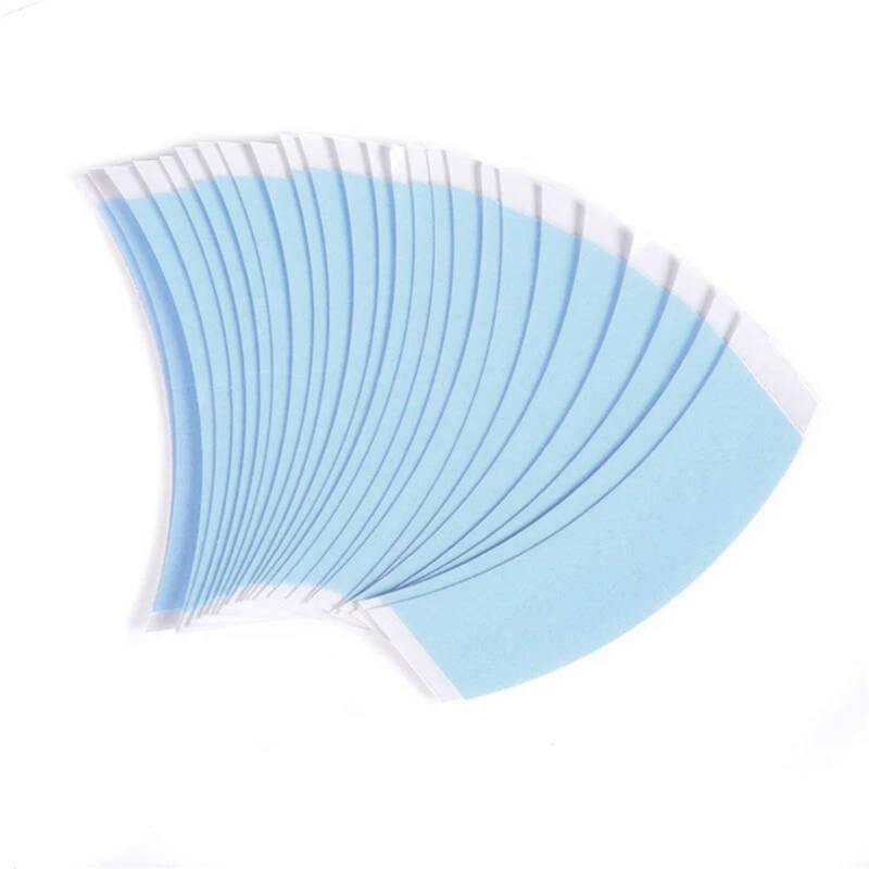 360Pc/Lot Blue Fixed Wig Double Sided Tape Hair System Adhesive Extended Wig Strip Waterproof for Toupee Lace Film