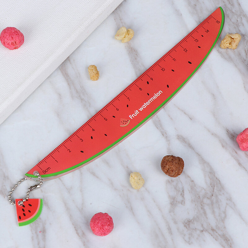 Plastic Rulers Straight Measurement Tool Cute Fruit Pattern School Materials
