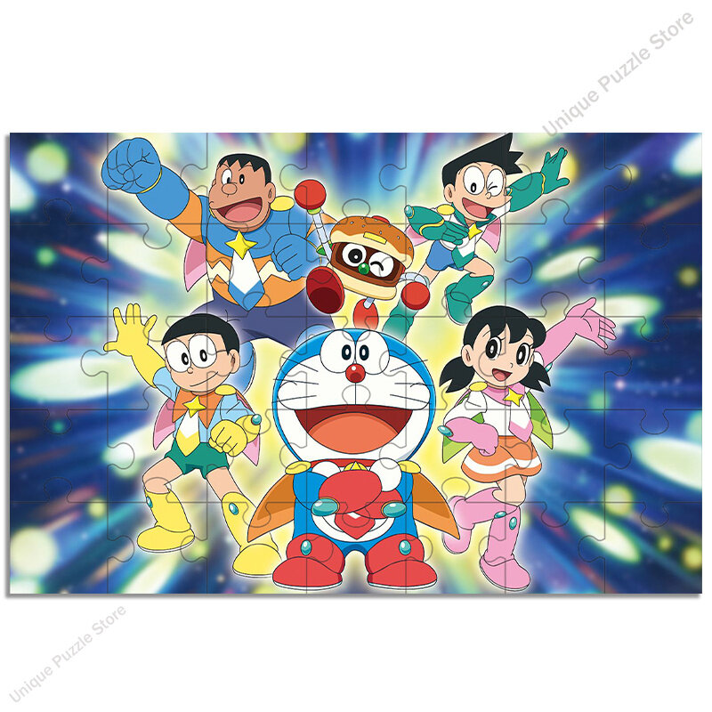 Puzzle Anime per bambini e adulti Doraemon Big Bear His Friends Puzzle Jigsaw 35/300/500/1000 Pcs Puzzle regali di compleanno per bambini