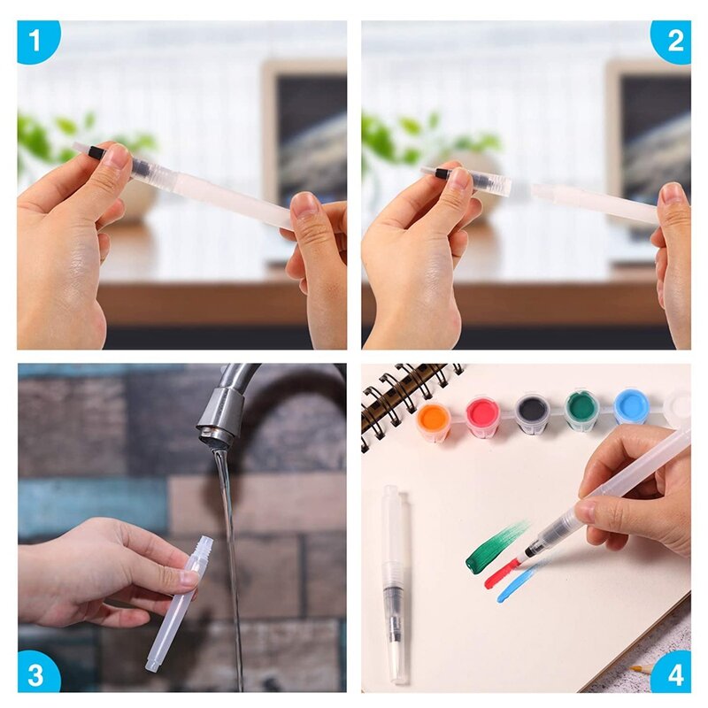 18 Stuks Waterverf Penseel Pen Aquarel Verf Pen Watertekening Pennen Verf Marker Set Voor Het Schilderen Van Markers