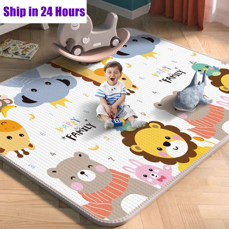 2023 neue Art umwelt freundliche dicke Baby kriechende Spiel matten Falt matte Teppich Spiel matte für Kinder Sicherheits teppich Geschenk