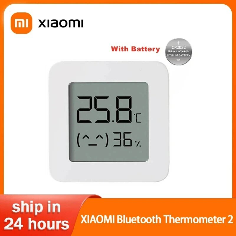 Xiaomi Mijia Bluetooth termometro 2 Wireless Smart Electric Digital LCD igrometro termometro funziona con l'app Mijia con batteria