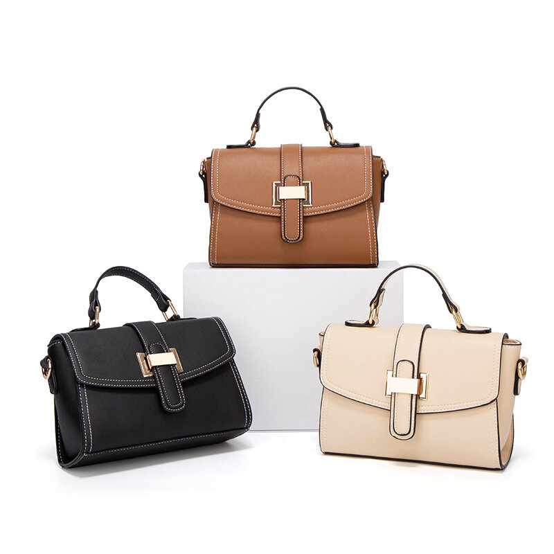Женская маленькая квадратная ретро сумка, модная сумка на одно плечо, простая сумка через плечо