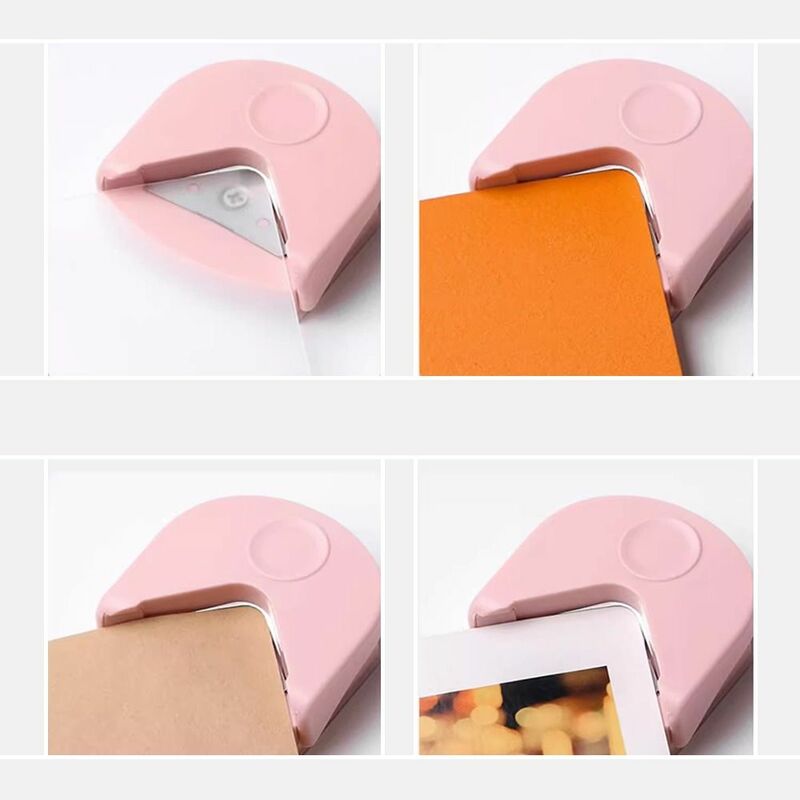 Paper Cutter R4 Corner Punch Portable Paper Trimmer Arc-shaped R4 Corner Rounder Mini DIY Craft Cards Photo Cutting