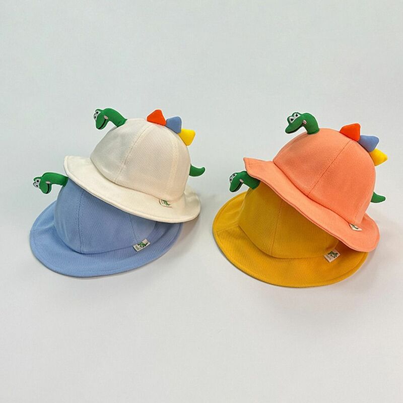 Cute Cartoon Baby Bucket Caps chłopięce dziewczęce oddychające czapka przeciwsłoneczna niemowlę kapelusz rybaka letni maluch kapelusz Panama