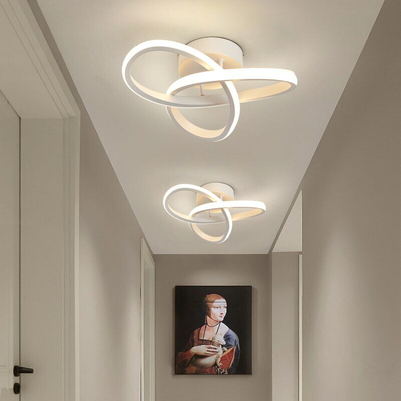 Plafonnier LED de Style Moderne, Luminaire Décoratif de Plafond, Idéal pour une Chambre à Coucher, une Salle à Manger, 3 Couleurs Disponibles, AC 220V