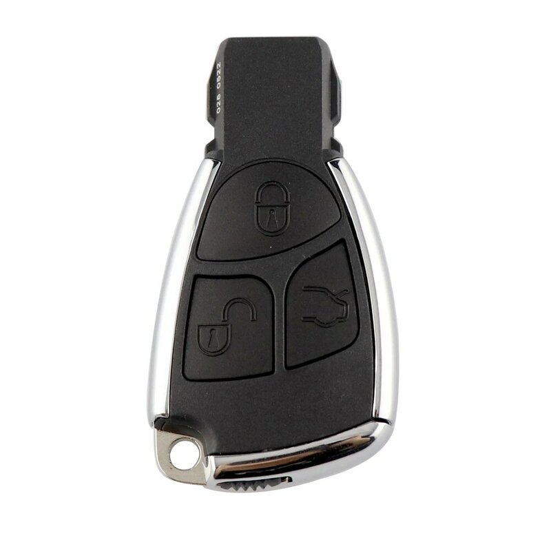 เปลือกกุญแจรถรีโมทที่ดัดแปลงแล้วสำหรับ Mercedes Benz B CLS C E S ML CLA CLK CL + W211 W210 W205 W203 W212 W221ที่ครอบกุญแจไม่มีโลโก้