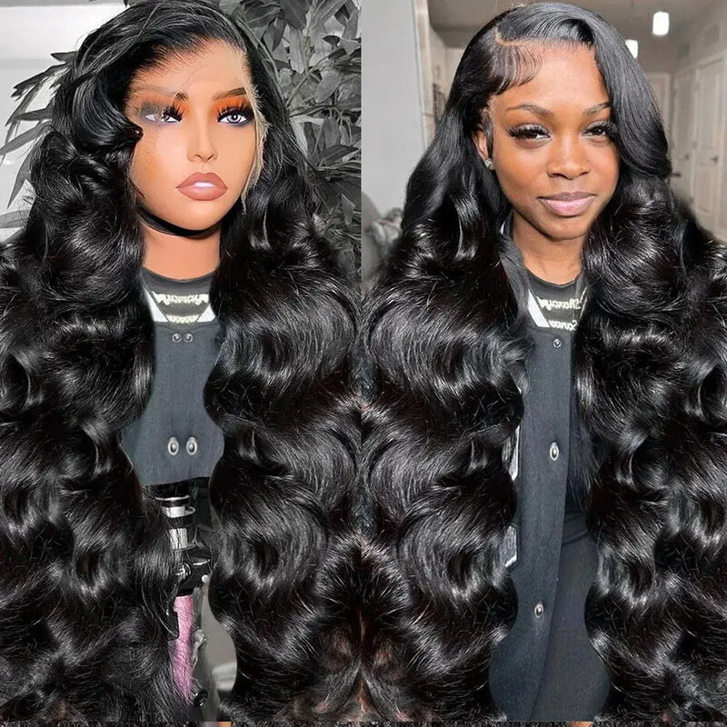 HD Transparent 13x6 Body Wave Lace Front Human Hair Wigs Brazilian 30 inch Wear Glueless Wig 13x4 Lace Frontal Wigs For Women
