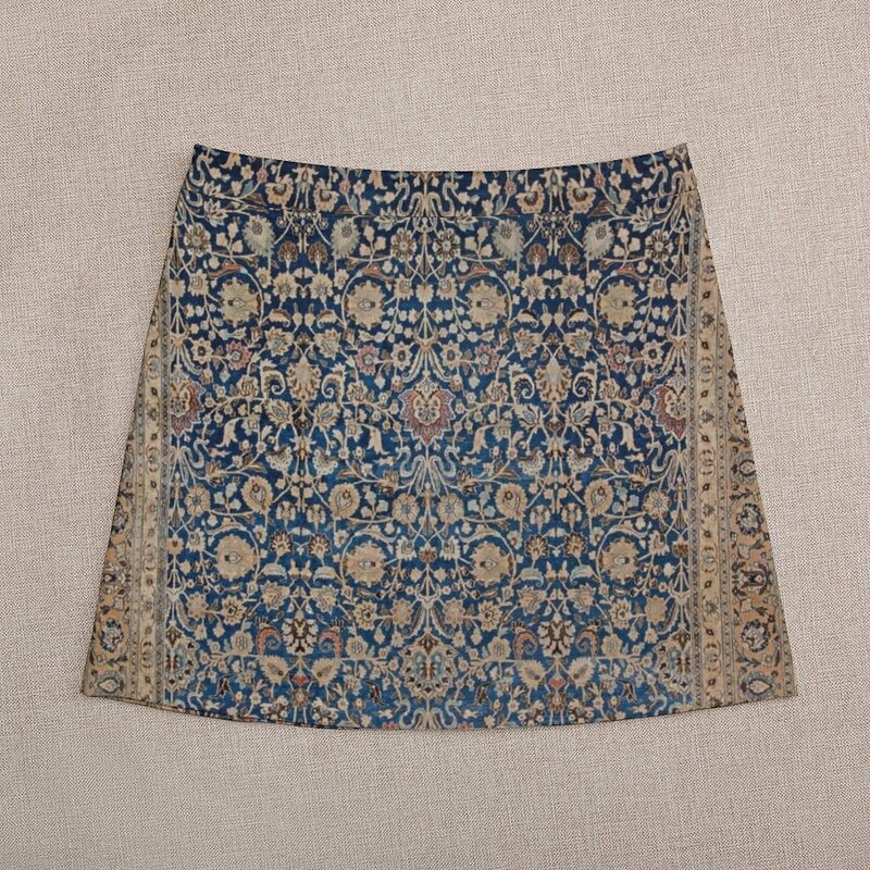 Tapete persa antigo Tabriz mini-saia estampada, saias de verão, kawaii, estilo coreano