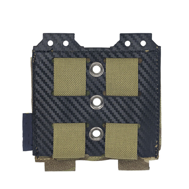 MOLLE Tactical Camouflage Magazine Pouchu Quick Release 9mm Dual Magazine Carbon Fiber Hunting Accessory Pouch