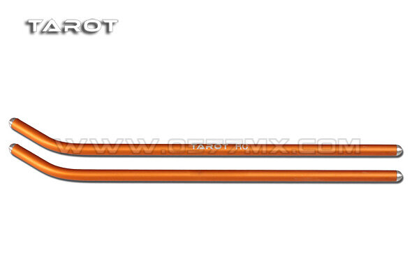 Pièces d'hélicoptère Tarot 450 V2, tuyau de dérapage d'atterrissage en métal, Tl1261-01 Orange / Tl1261-02 noir
