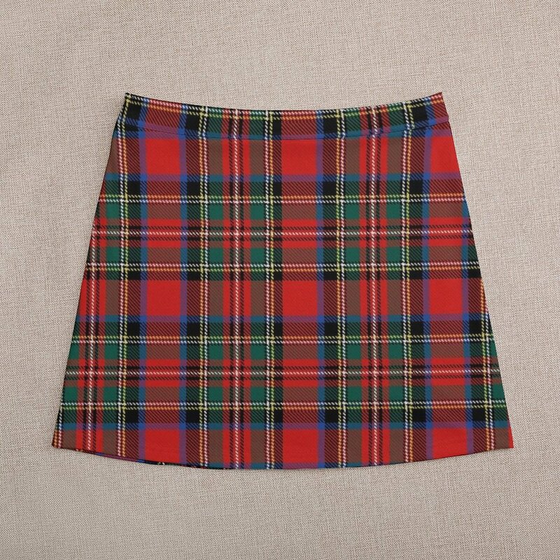 Tartan stuart outlander Mini spódniczka spódnica dla kobiety koreańska odzież minispódniczka