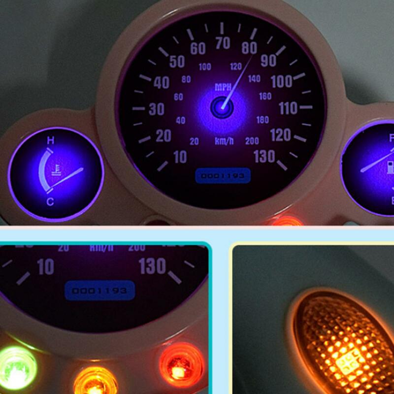 kids children toy Car Simulation Steering Wheel with LED Turn Light And Alarm Button