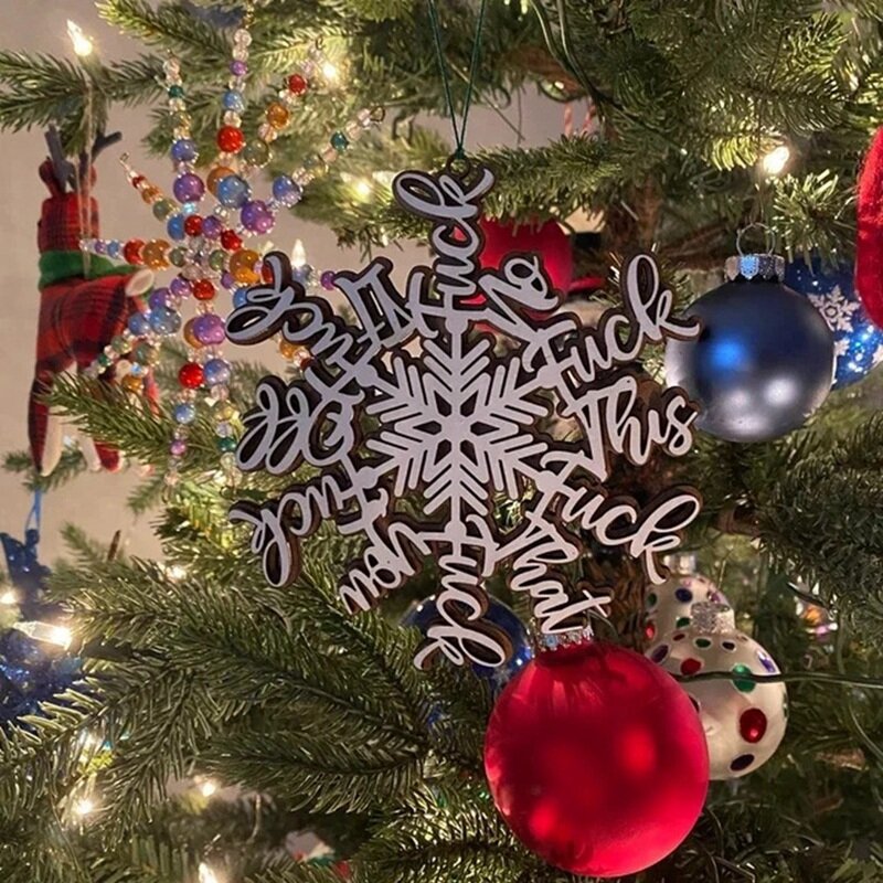 Elefante branco Snowflake ornamento, ornamento impertinente, presente do Natal, 4pcs