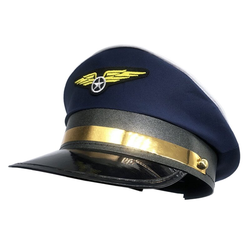 652f für kreative Pilot mütze Kapitän kappe verstellbarer achteckiger Hut für Maskerade party