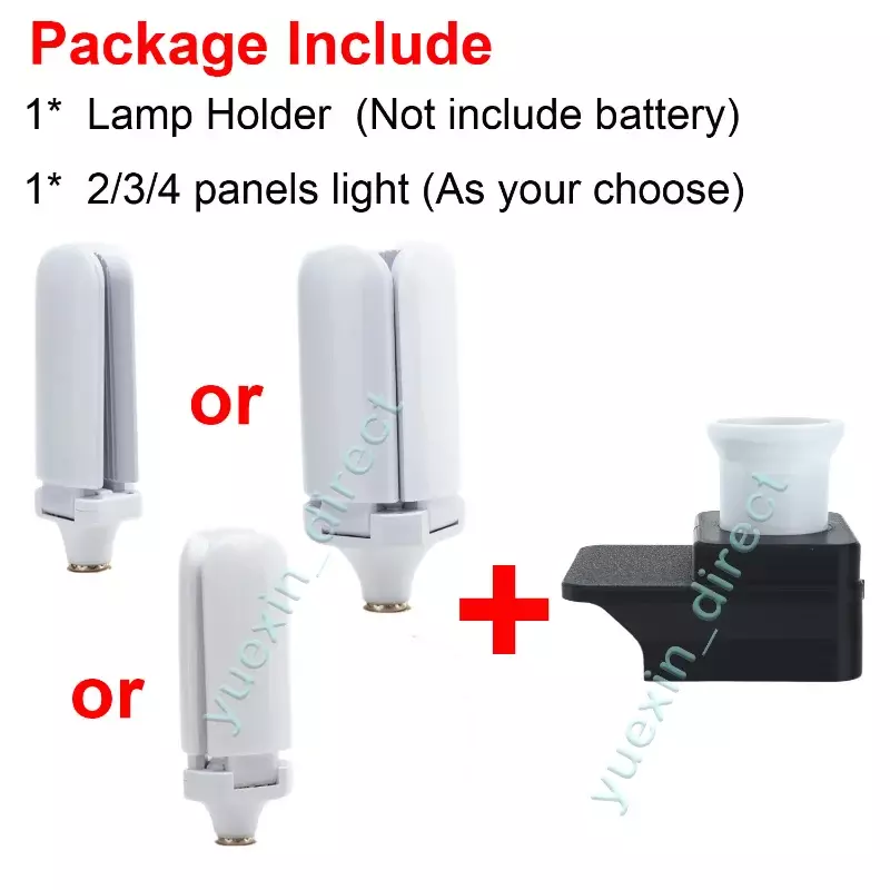 Opvouwbaar Draadloos Ventilatorblad Led Werklicht Voor Hitachi 18V Batterij Draagbaar Daglicht Familie Camping Buiten Reislamp
