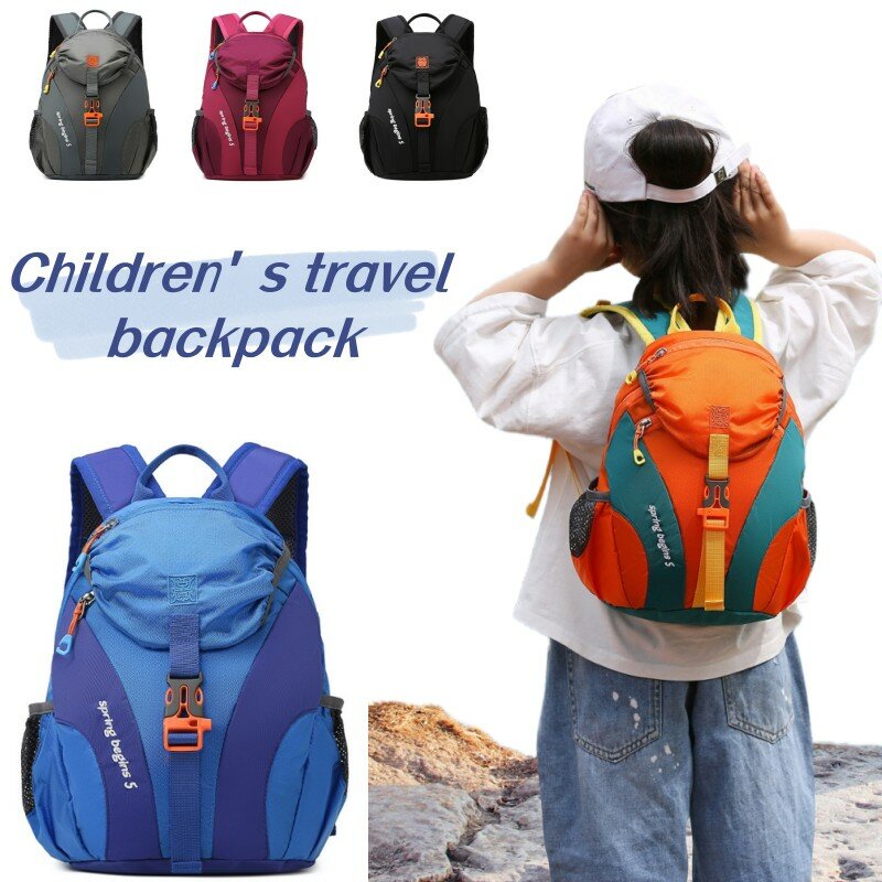 Детский походный рюкзак для улицы, легкий нейлоновый Водонепроницаемый школьный ранец для мальчиков и девочек, Удобная дорожная сумка большой вместимости для альпинизма
