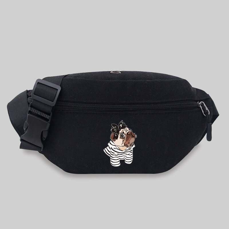 Женская поясная сумка 2022, нагрудные сумки-мессенджеры для подмышек, сумка через плечо для спорта на открытом воздухе, дорожные кошельки для телефона с принтом серии собак, сумка на ремне