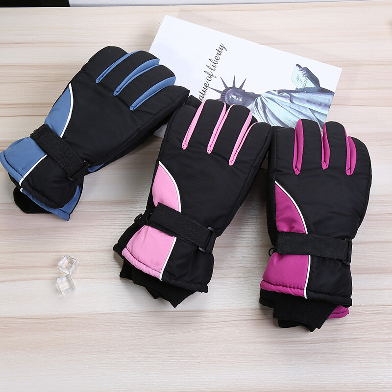 Зимние перчатки для мужчин, зимние перчатки, уличные лыжные мотоциклетные мужские велосипедные перчатки, Нескользящие теплые лыжные перчатки для сенсорного экрана, женские зимние
