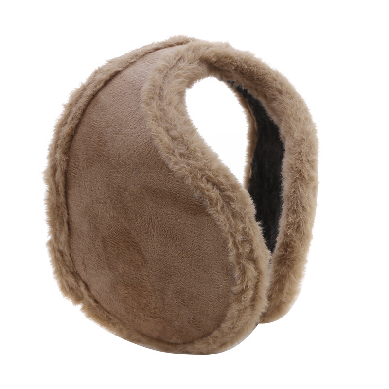 Women Men Soft Plush Thickening Ear Warmer Cold Proof Fashion Winter Earmuffs Solid Color Earflap Outdoor Protection Ear-Muffs