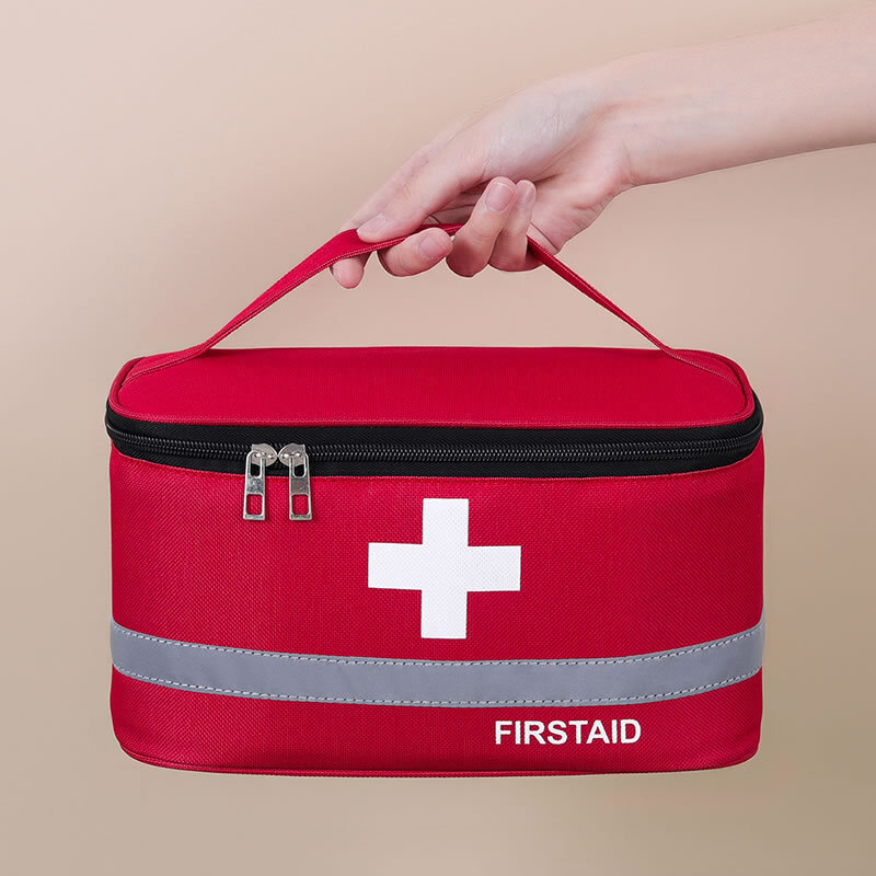 Tas penyimpanan obat kapasitas besar peralatan medis portabel tas darurat pertolongan pertama rumah untuk mobil