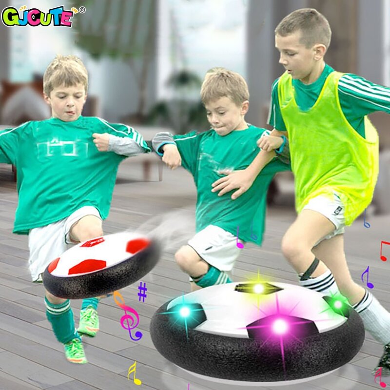 Hover-balón de fútbol con luz LED para niños, juguete flotante para jugar en interiores, deporte, juego al aire libre