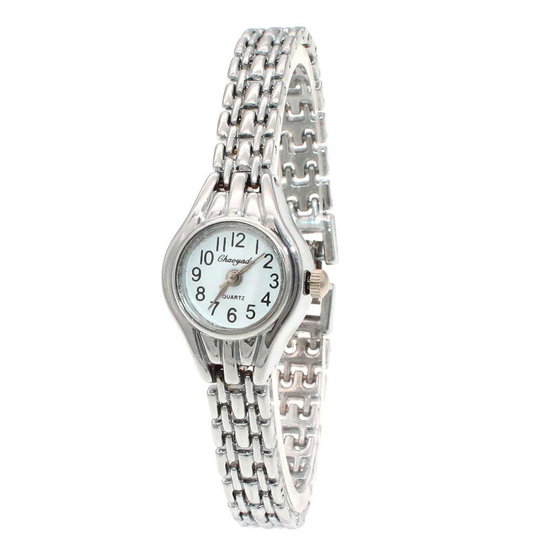 JB2T-Reloj de pulsera de plata para mujer, accesorio de pulsera de cuarzo, relojes a granel, venta al por mayor, 10 unids/lote