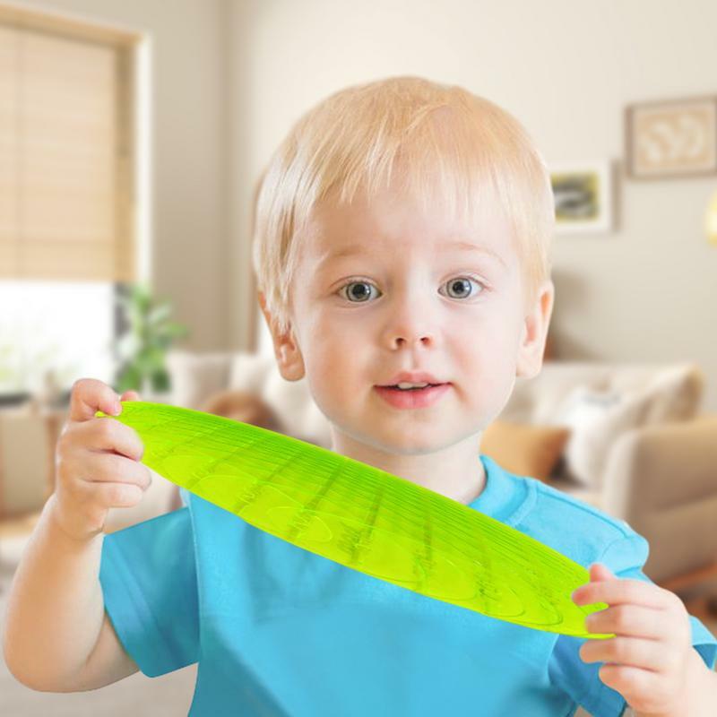 Juguete elástico para apretar en forma de gusano verde, juguetes sensoriales para aliviar la ansiedad y el estrés, bola para niños