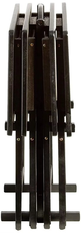 Mainstays-bandeja plegable para TV, de 5 piezas Juego de mesa, color negro, 19x15x26 pulgadas