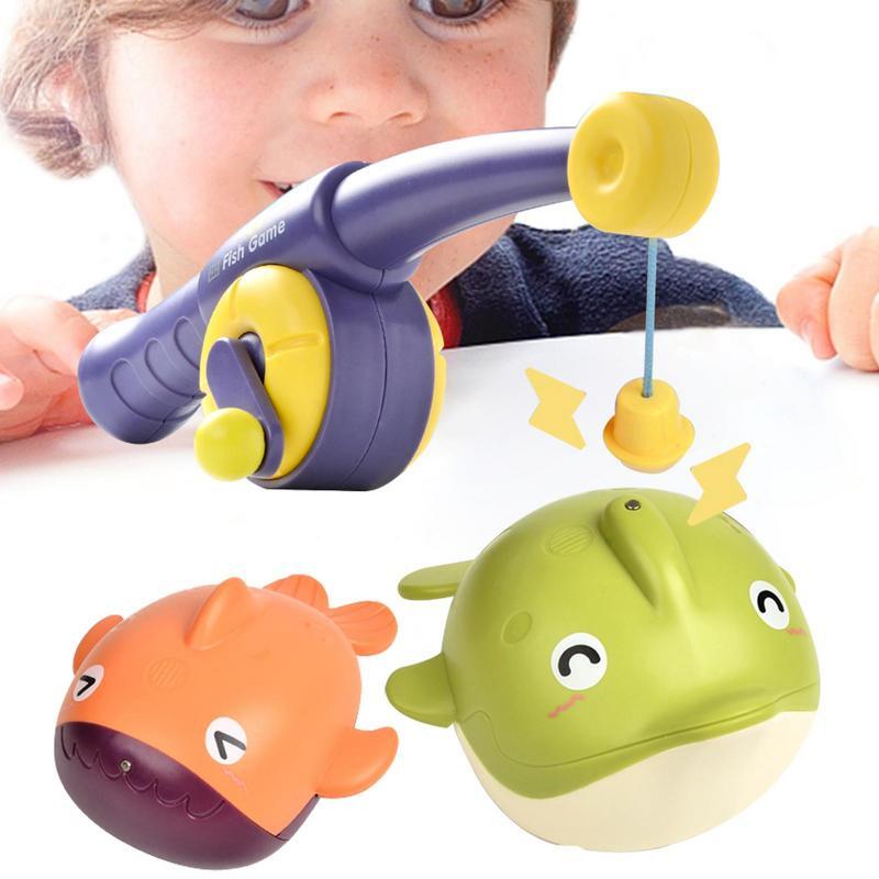 Mainan memancing magnetik Set mainan memancing anak mainan air bermain kolam penjualan laris hadiah untuk bayi dalam ruangan hiburan untuk anak-anak dan Tatah