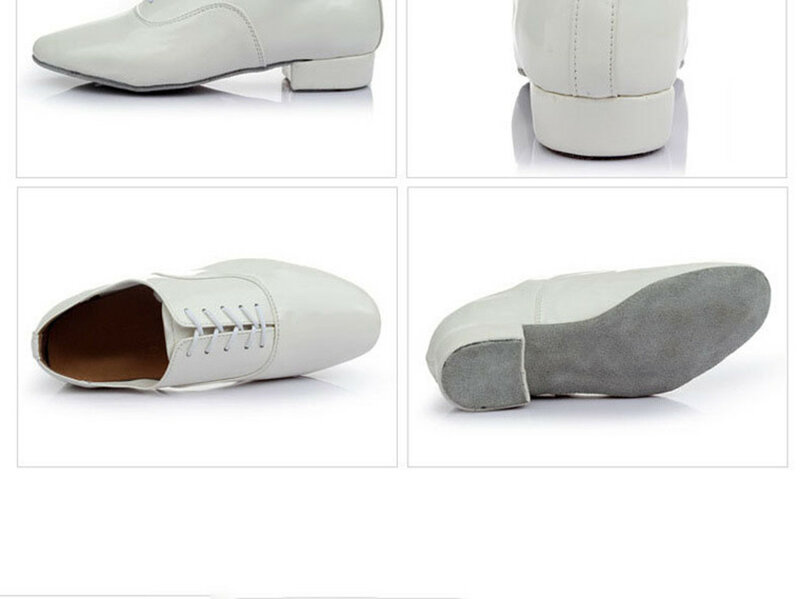 Zapatos de baile latino para hombre, calzado moderno de suela suave, Cuadrado estándar nacional, Jazz, Tango, 2,5 cm