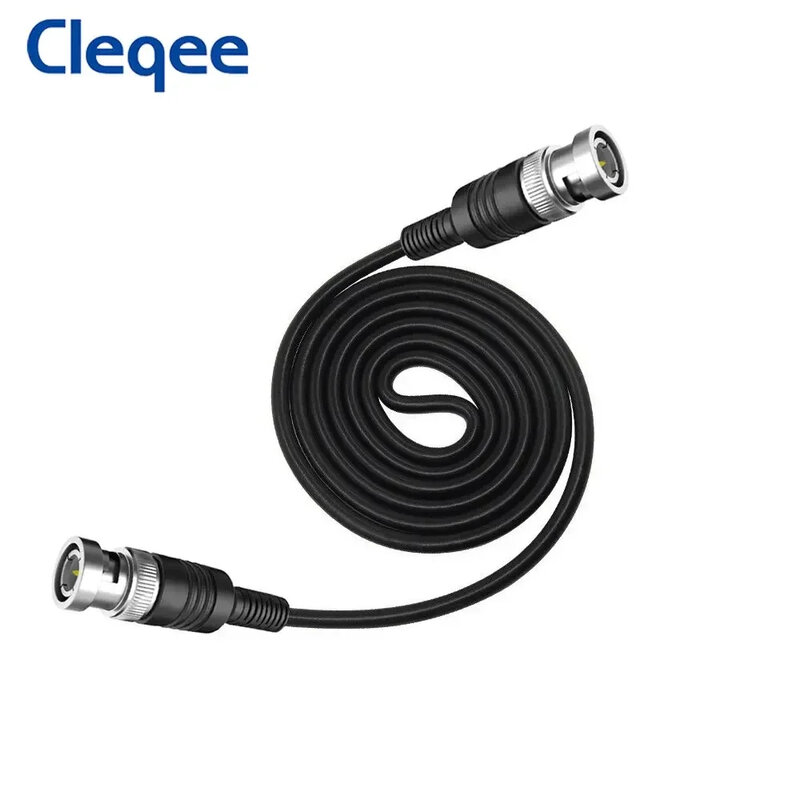 Cleqee-Cable de sonda de prueba para osciloscopio, conector macho P1013 BNC Q9 a macho, Cable de plomo de 100CM, BNC-BNC