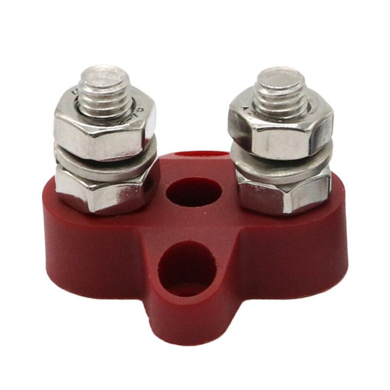 5/16" Red Junction Block Insulated Terminal Stud Boat Marine