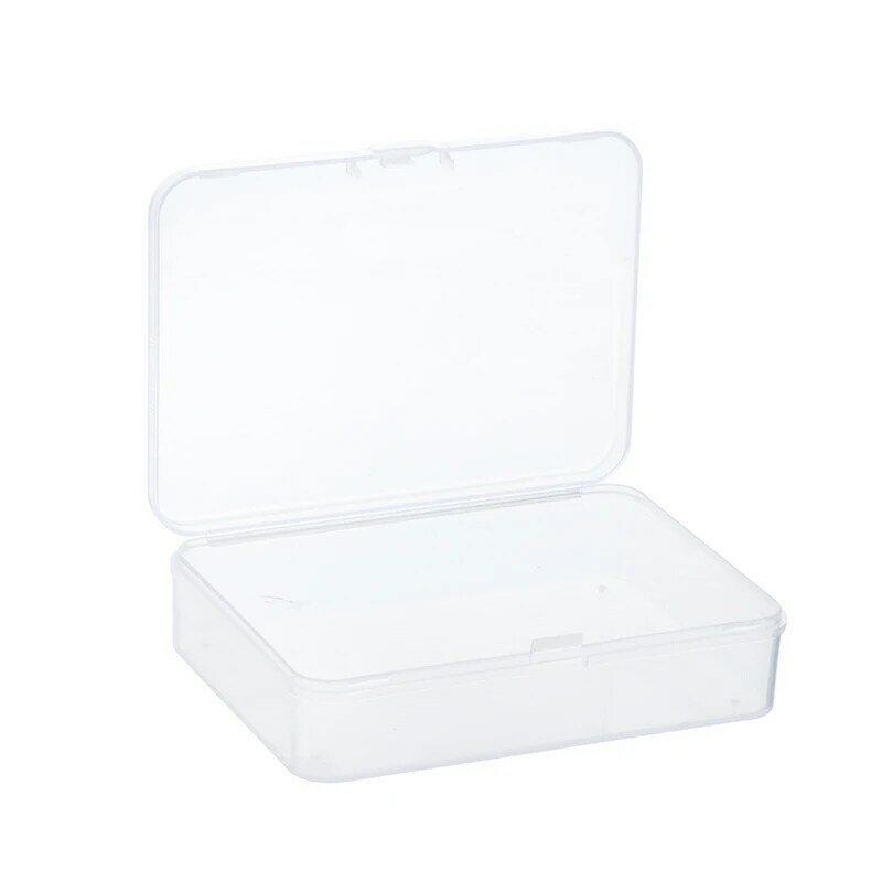 1pc Game Card Transparent Box Jewelry Storage Container 10x7cm Board Game Box
