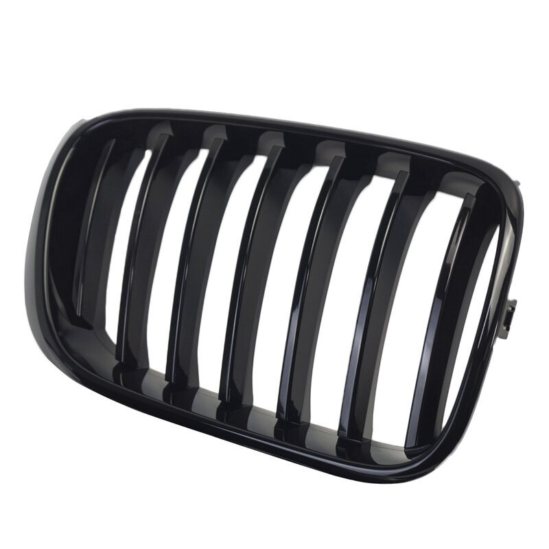 Front Bumper Kidney Grill Glossy Black Single Line 1 Slat Grilles Racing Grill for BMW X3 X4 F25 F26 2014 2015 2016 2017 2018