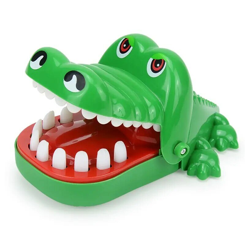 Crocodilo dentes brinquedos para crianças, jacaré mordendo dedo, jogos de dentista engraçado Luck Prank brinquedos para crianças, jogo de festa, crianças