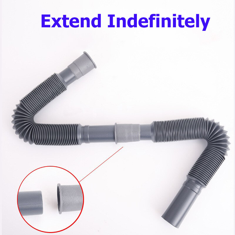Collapsible Flexi Extendable Waste Water Outlet Pipe Connection Caravan Motorhome RV Parts & Accessories