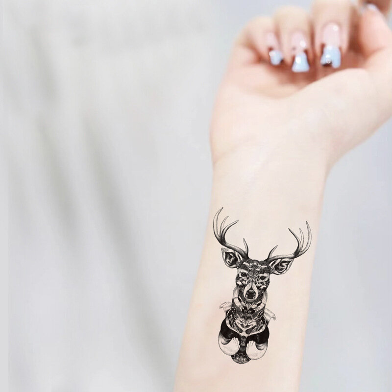 Pegatinas de tatuaje de punto desechables de Panda lindo