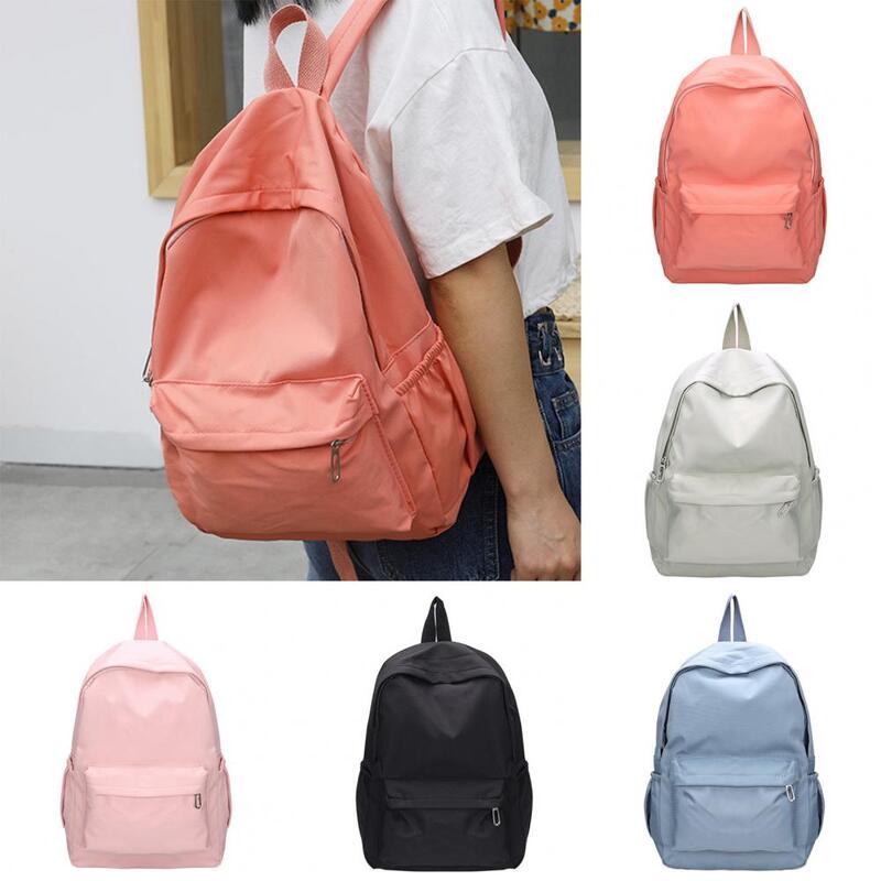 Wodoodporny plecak wodoodporna nylonowa plecak dla studentów podróżujących ultralekka torba szkolna w jednolitym kolorze dla młodzieży