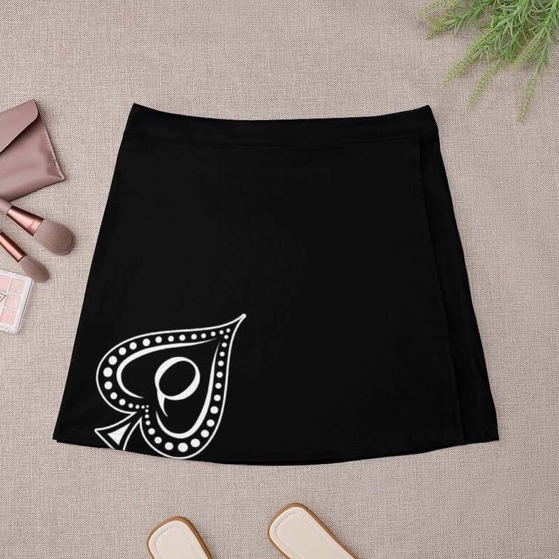 Minifalda de reina de Spades para mujer, diseño Bk, elegante, social, 2023