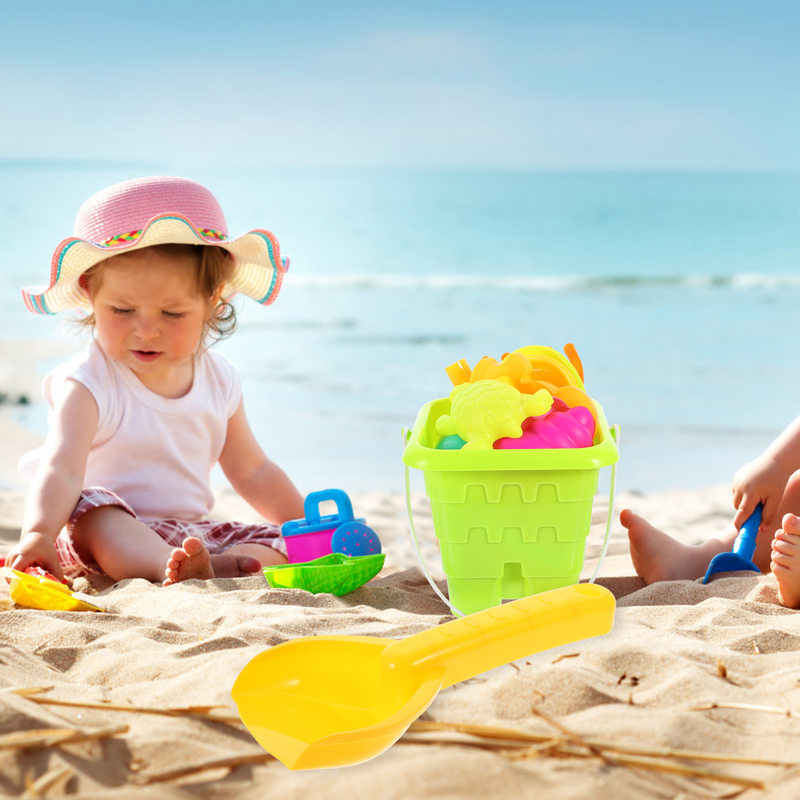 12 pezzi spiaggia per bambini il Set di sabbia piccole pale per bambini giocattoli all'aperto bambino di scavo in plastica