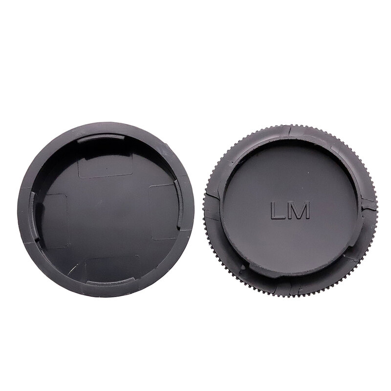 Para Leica M mount Rear Lens Cap Body Cap Set Plastic Black para Leica LM M mount câmera e lente