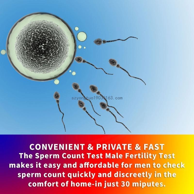 Точный мужской репродуктивный тест. Простой в использовании. Домашний тест на подсчет спермы. Тест на фертильность. Оценка для