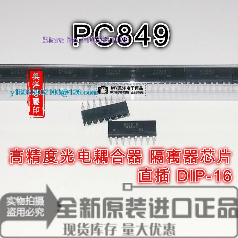 Microplaqueta da fonte de alimentação ic pc849 pc849 dip-16, pc849, 10 pcs/lot