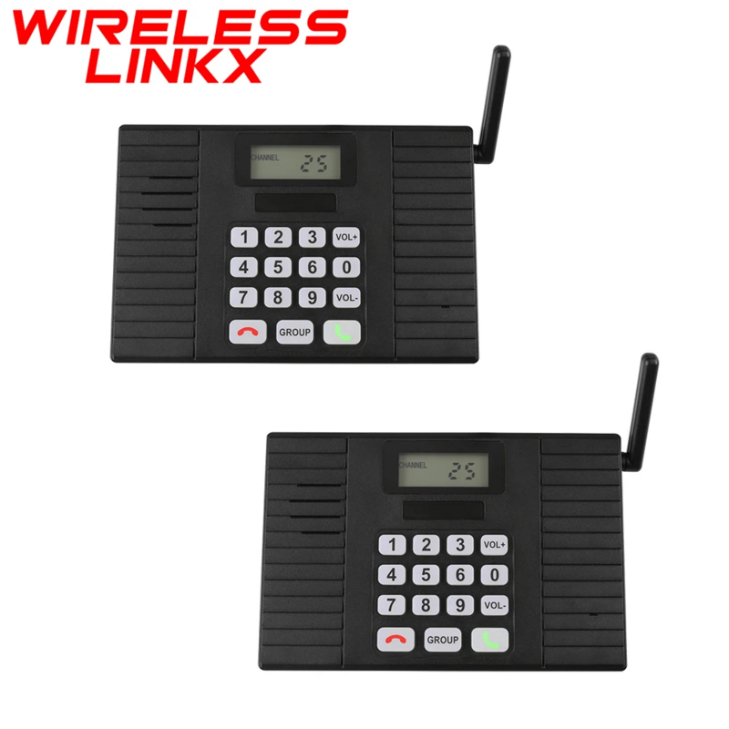 Wireless Intercom System Hand Free 3000 Meters Real Time Two Way Communication Intercom System for Home Office Hotel